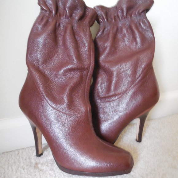 Cole Haan Nike Air Brown Leather Boots Size 9.5B - Picture 1 of 4